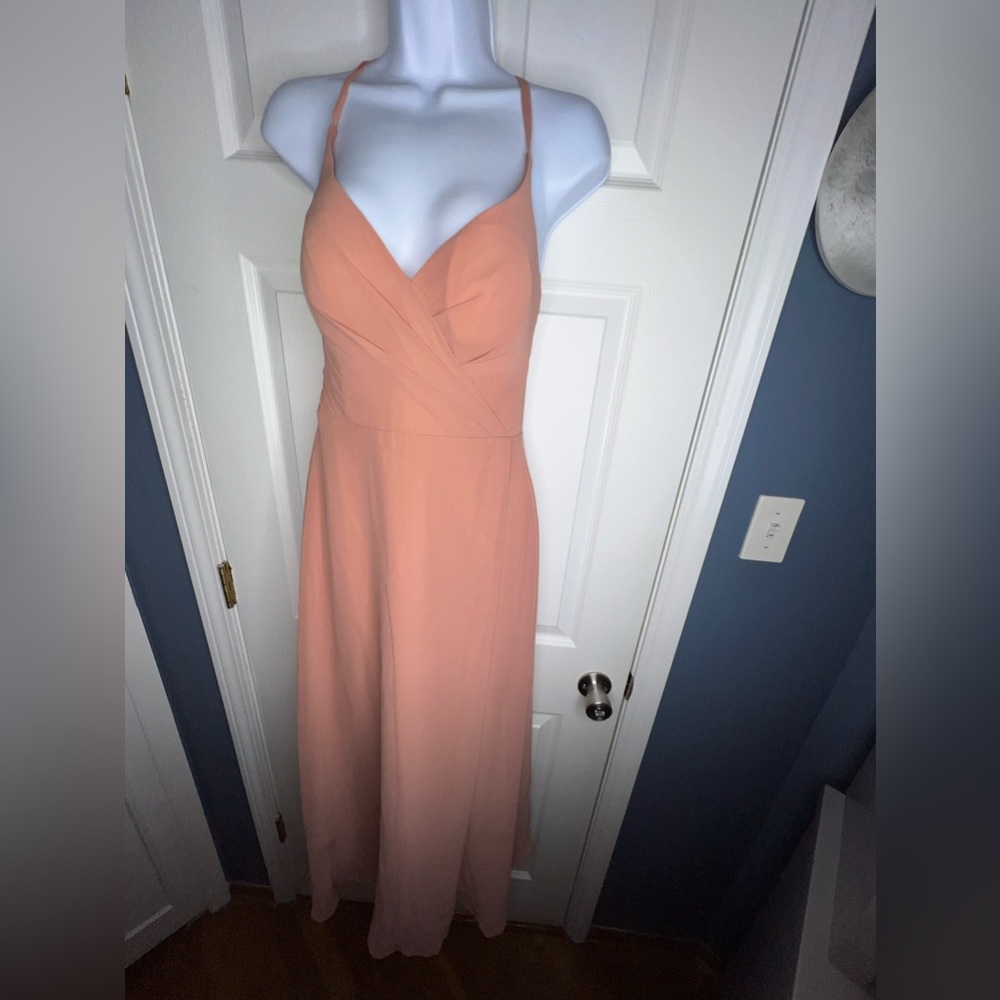 Azazie Coral Backless Dress - Picture 15 of 16